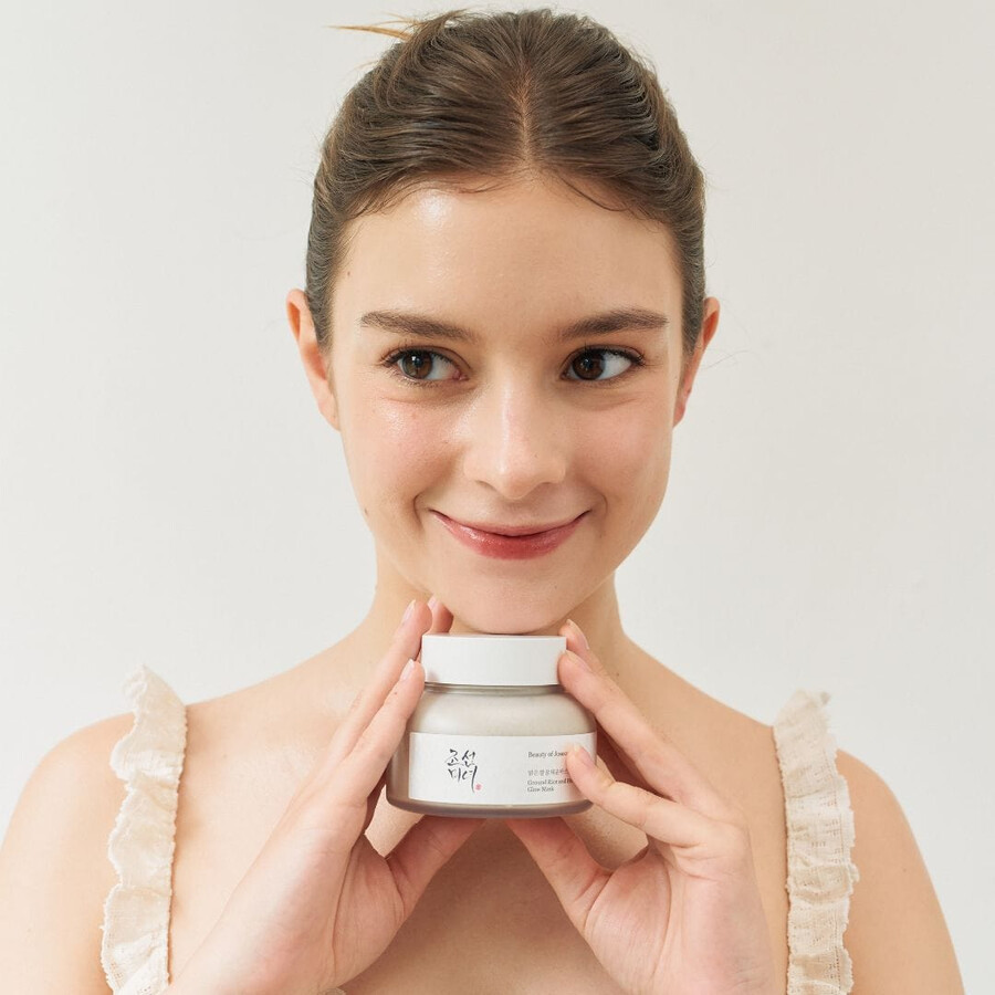 ground rice and honey glow mask