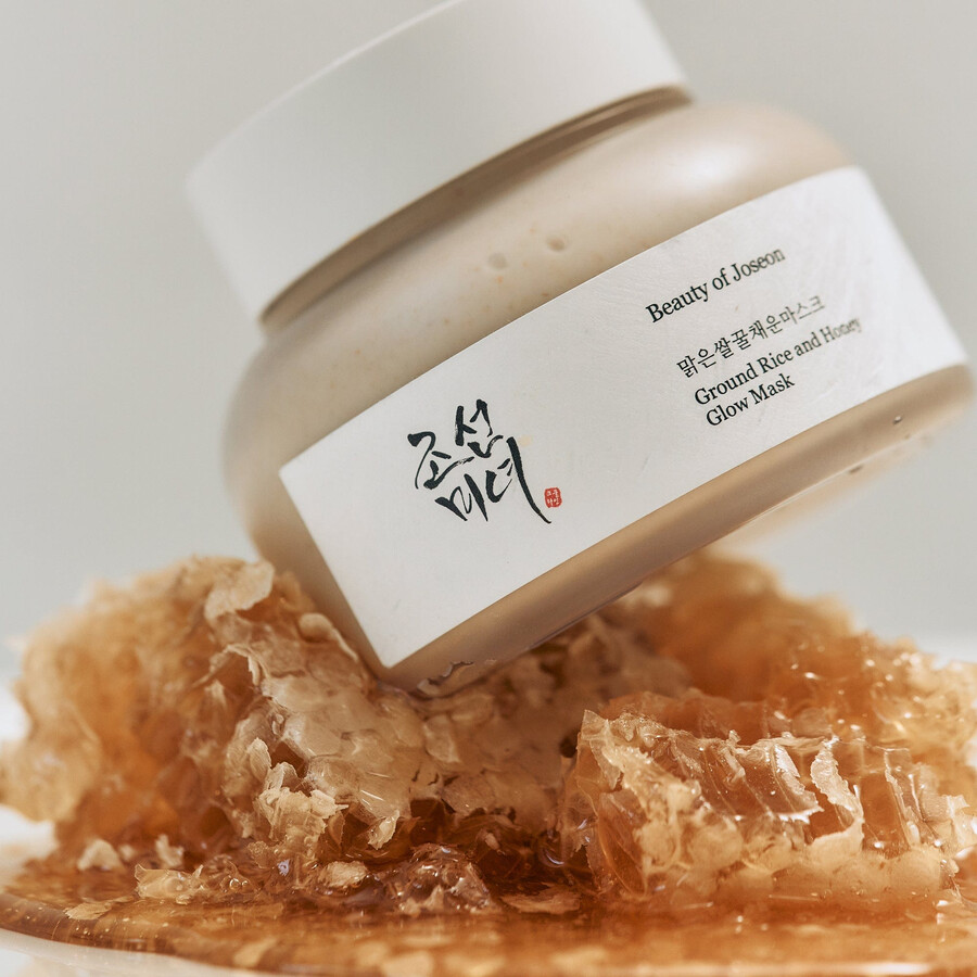 ground rice and honey glow mask